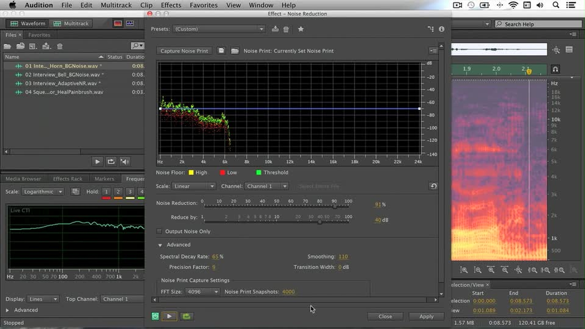 Noise cancelling best sale adobe audition