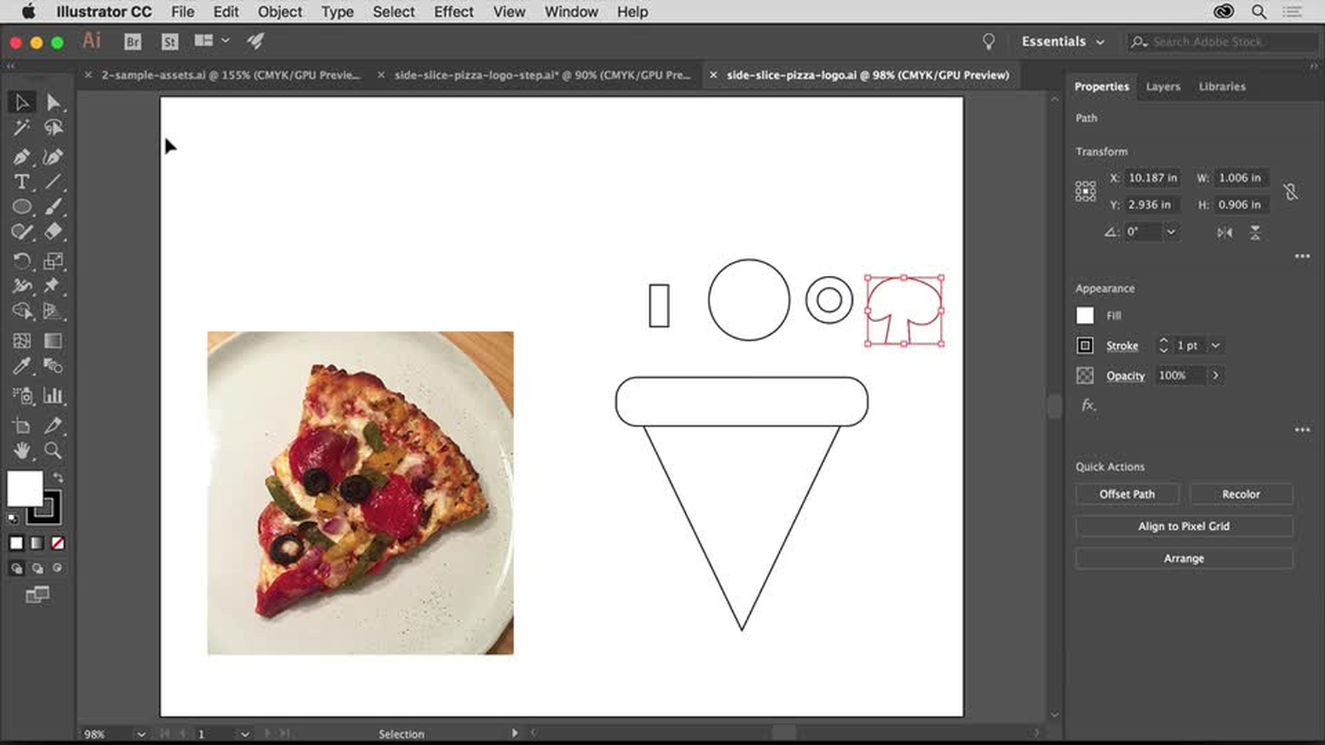 How to quickly draw symmetrical shapes in Adobe illustrator by Andrew  Turtsevych on Dribbble