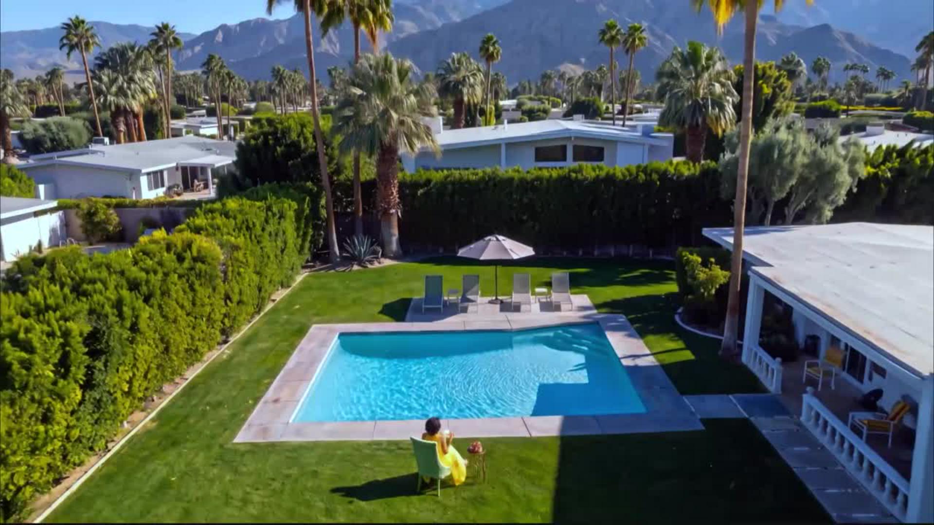 Poolside scene from Adobe’s official Premiere Generative Media demonstration