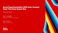 Boost Experimentation with Auto-Created Tests the Home Depot Way 