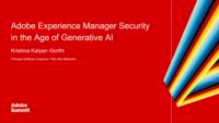 Skill Exchange: Adobe Experience Manager Security in the Age of Generative AI