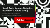Sneak Peek: Journey Optimizer Roadmap and Future