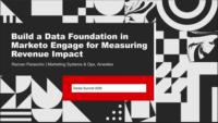 Skill Exchange: Build a Marketo Engage Data Foundation for Revenue Insight
