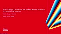 BON VOYage! The People and Process Behind Marriott’s Successful CDP Journey