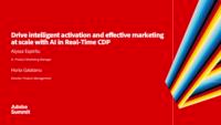 Drive Intelligent Activation and Effective Marketing at Scale with AI in Real-Time CDP